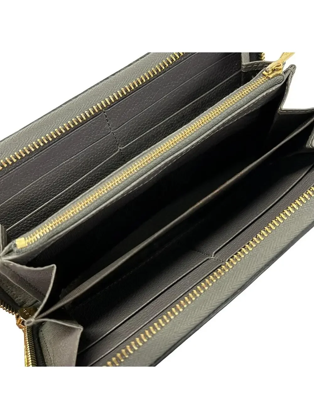 Gucci Zumi Gray Leather Long Wallet #278491G54B
